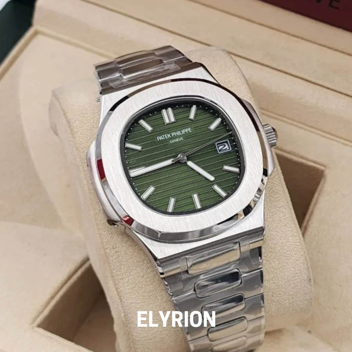 Montre Homme - Patek Nautilus Olive Green