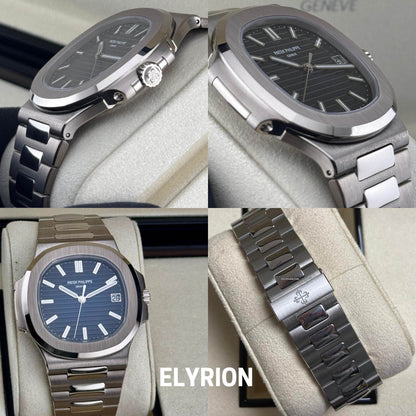 Montre Homme - Patek Nautilus Bleu