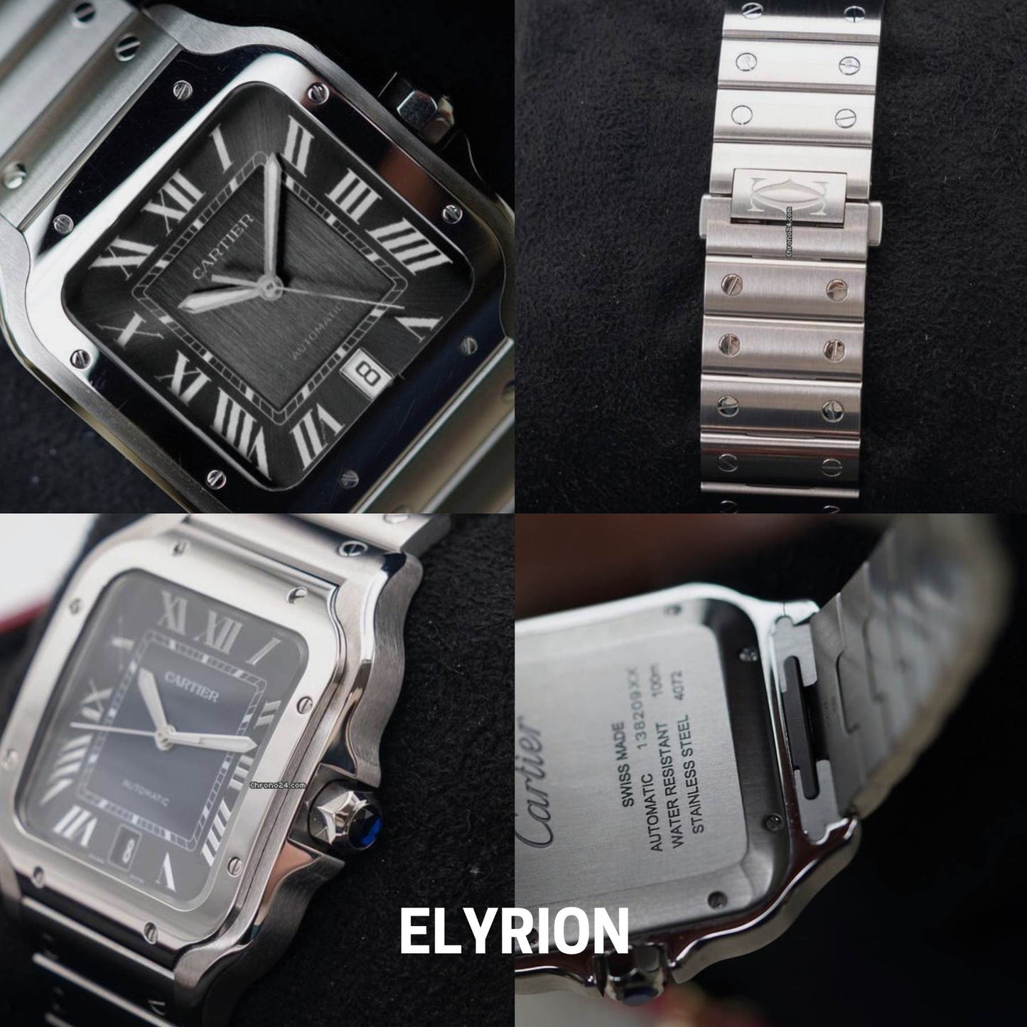 Montre Homme - Cart Santos Noir