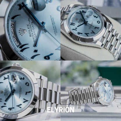 Montre Homme - Day-Date Arabic Blue Dial