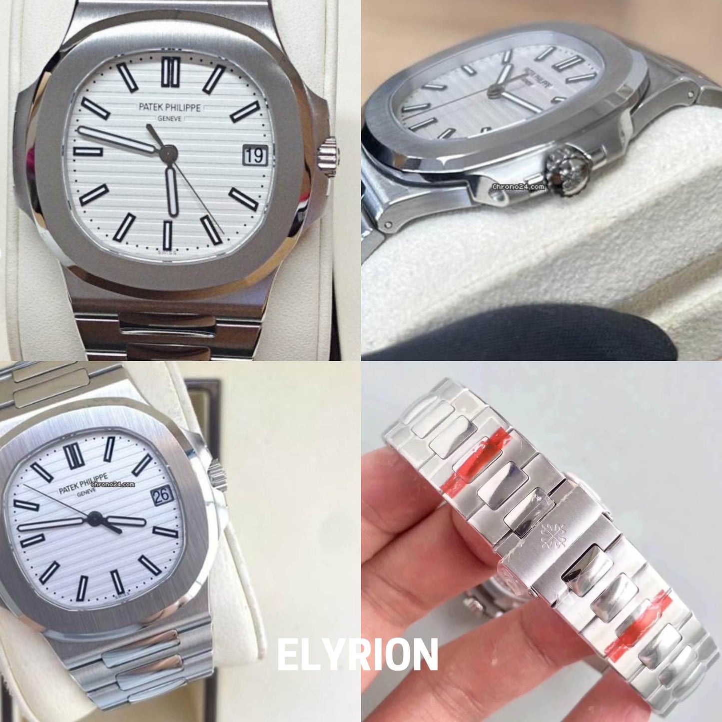 Montre Homme - Patek Nautilus Blanc