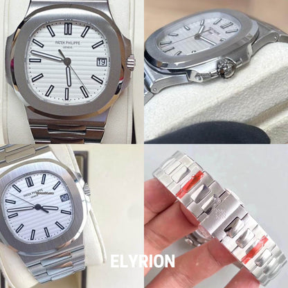 Montre Homme - Patek Nautilus Blanc