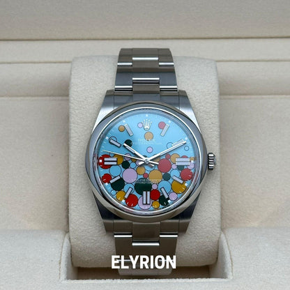 Rolex Datejust 41mm Tiffany Blue Celebration Dial Smooth Bezel 126300