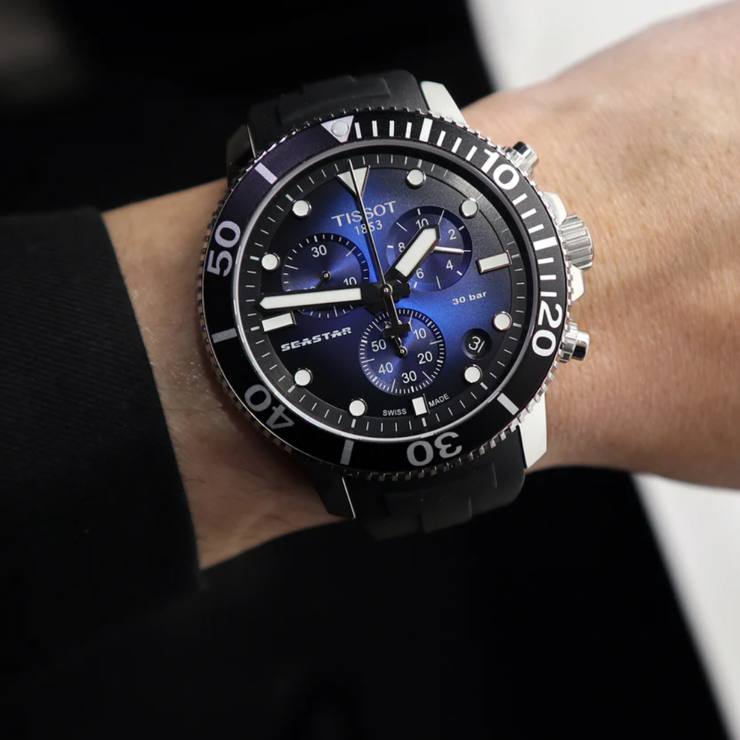 Montre chronographe Tissot Seastar 1000 pour homme - T120.417.17.041.00