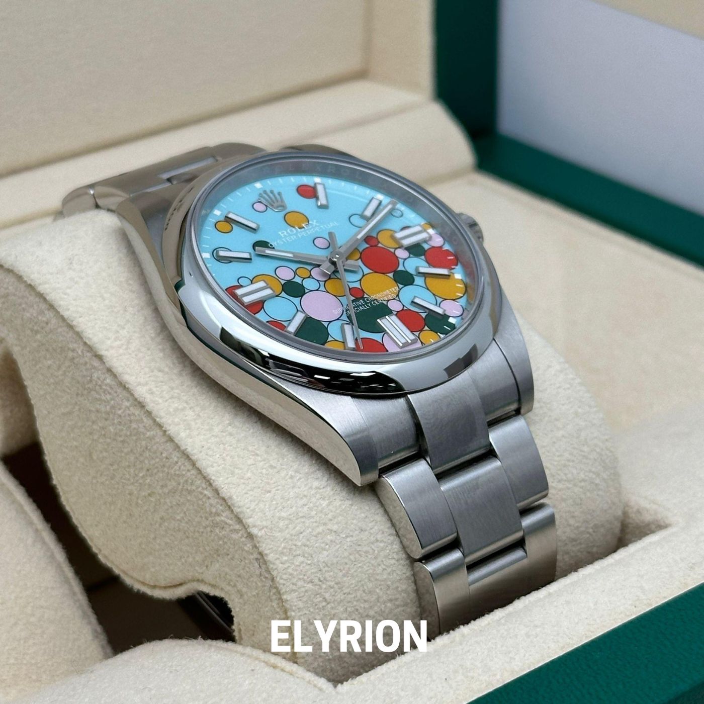 Rolex Datejust 41mm Tiffany Blue Celebration Dial Smooth Bezel 126300