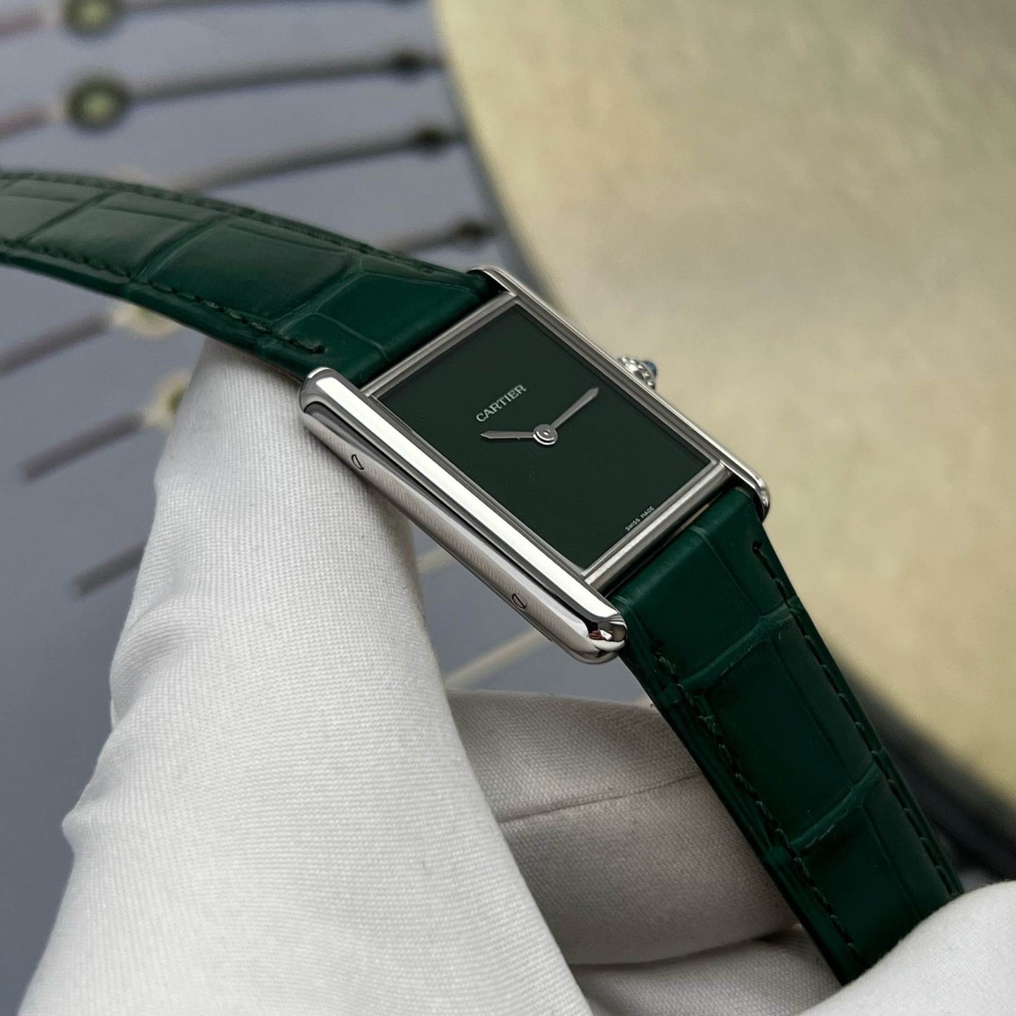 Montre Femme - Tank Louis Vert