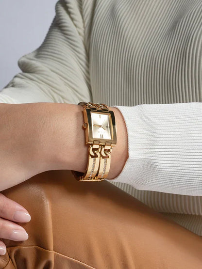 Montre GUESS dorée pour femme, GW0668L2