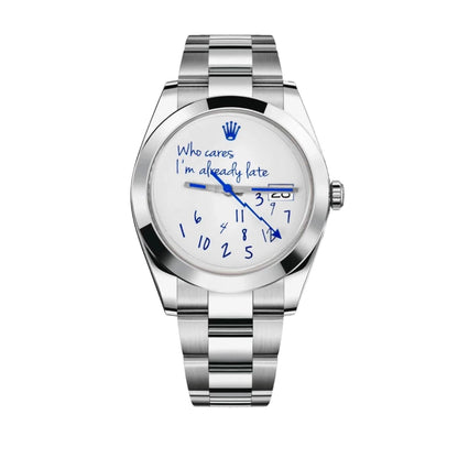 Rolex Datejust 41 „Who cares I‘m already late Dial