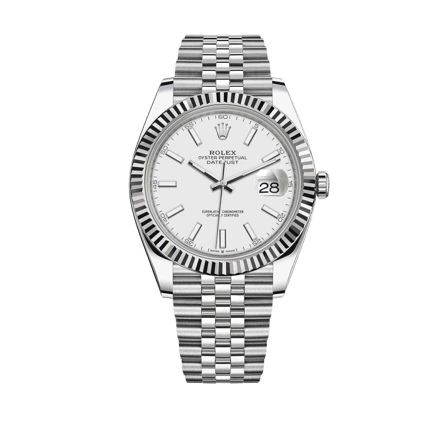 Montre Homme - Datejust 41 Blanc